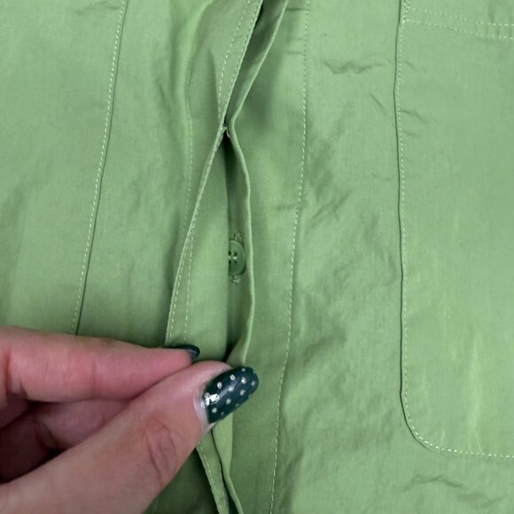 LAFAYETTE 148‎ NY Women's EUC Roll-Tab Patch Pocket Placket Shirt | Size L - Picture 8 of 10